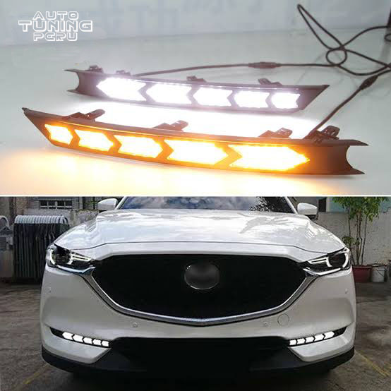 A2 MAZDA CX-5 2018-2021 V2 DRL LED + BLANCO Y ÁMBAR