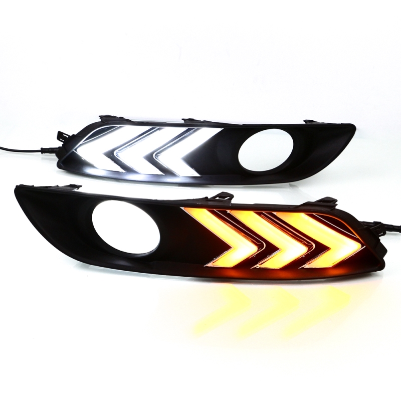 htgfrhgdg NISSAN SENTRA 2013-2015 COBERTOR NEBLINEROS LED + BLANCO Y ÁMBAR