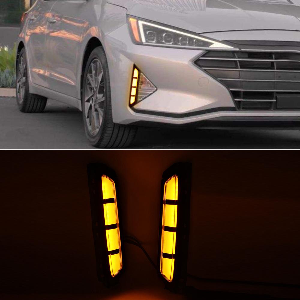 pair-led-fog-lamp-drl-daytime-running_main-0 HYUNDAI ELANTRA 2019-2020 DRL LED + BLANCO Y ÁMBAR